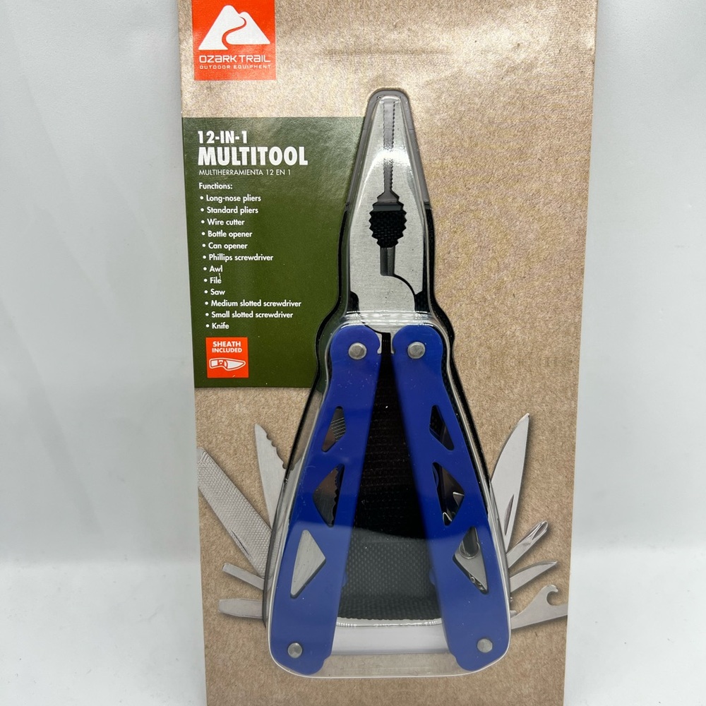 12 in 1 Multi Tool with Sheath New in Blister Package
